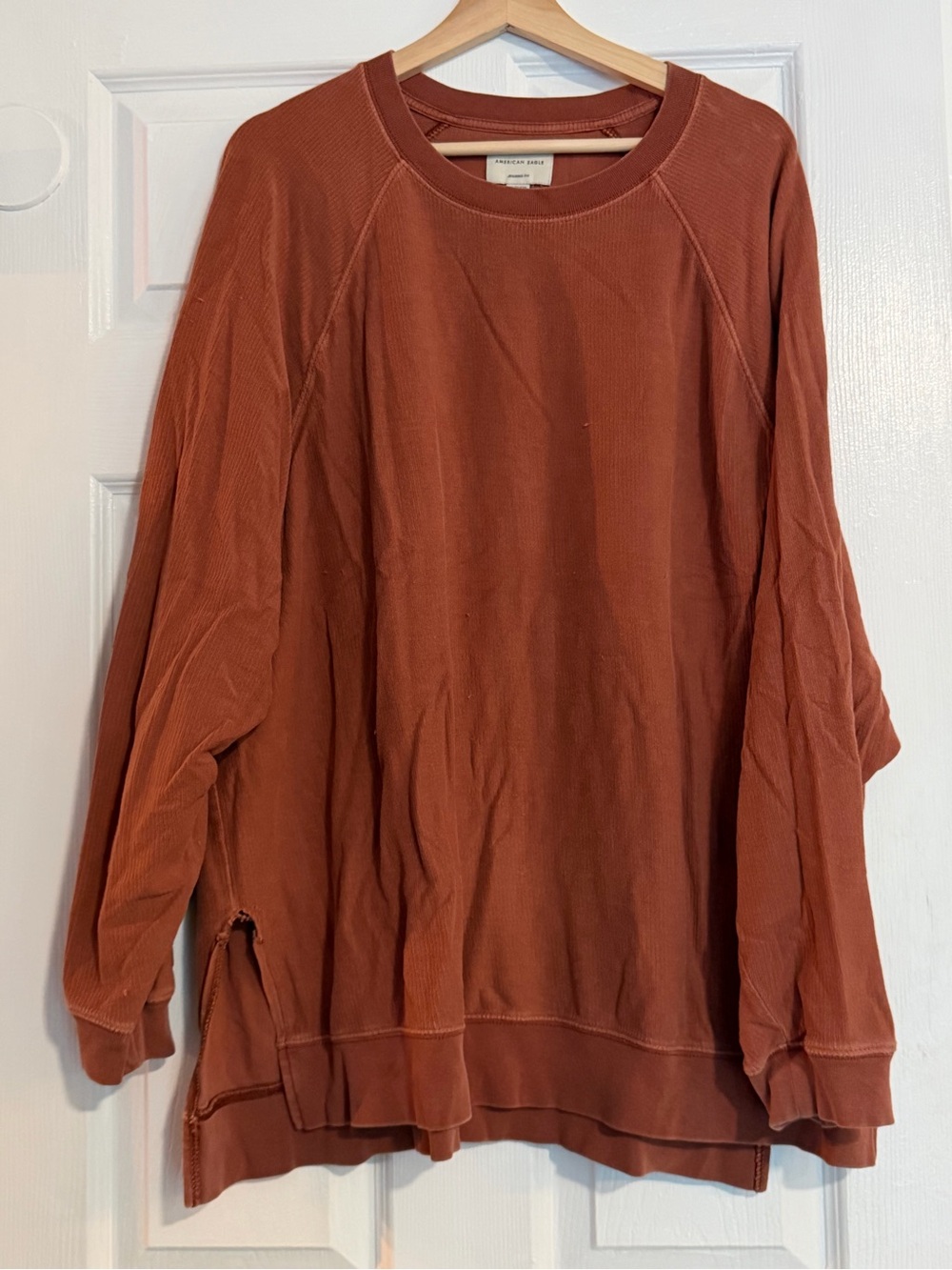 American Eagle Rust Crewneck Sweater